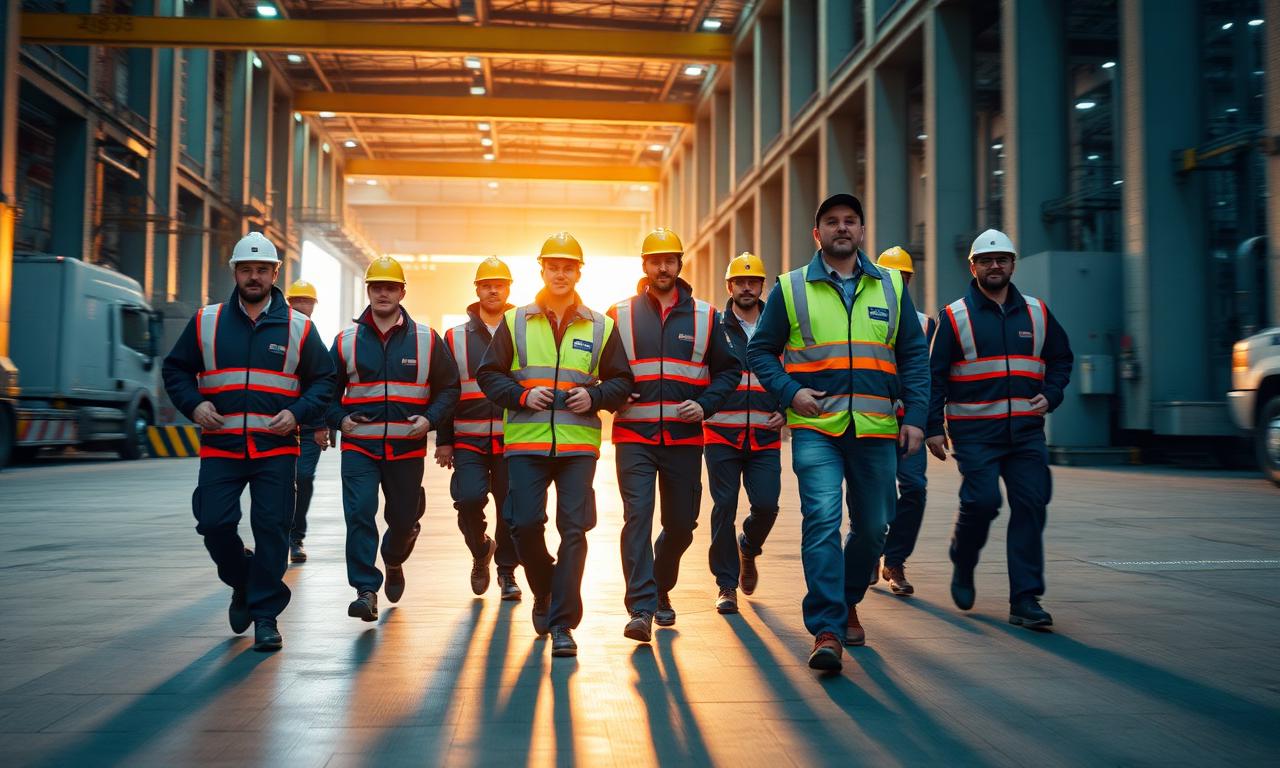 Trained Cataleya crew arriving on-site at a Windsor industrial facility